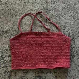 Criss- Cross Cropped Tank Top